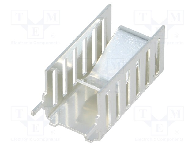 Heatsink: moulded; L: 25mm; W: 13mm; H: 13mm; 23K/W; copper; clip-on