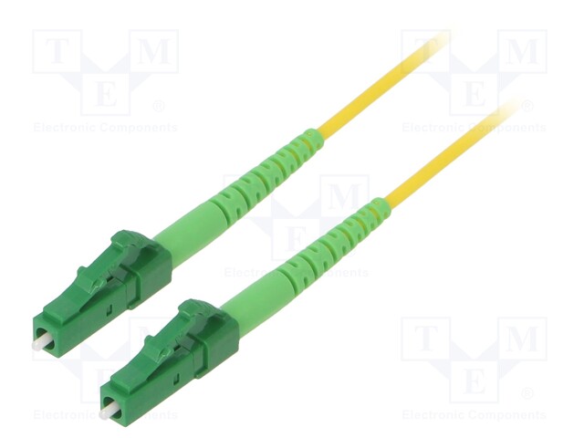 Fiber patch cord; OS2; LC/APC,both sides; 0.5m; LSZH; yellow