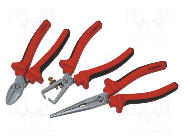 Kit: pliers; 3pcs; Cut: with side face