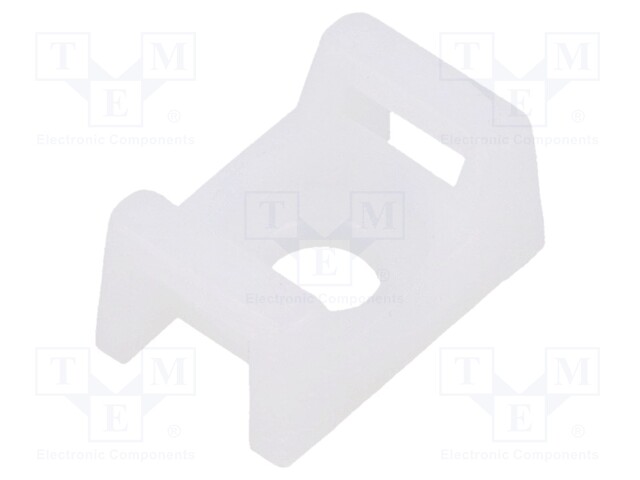 Cable tie holder; natural; L: 15.2mm; Width: 9.7mm