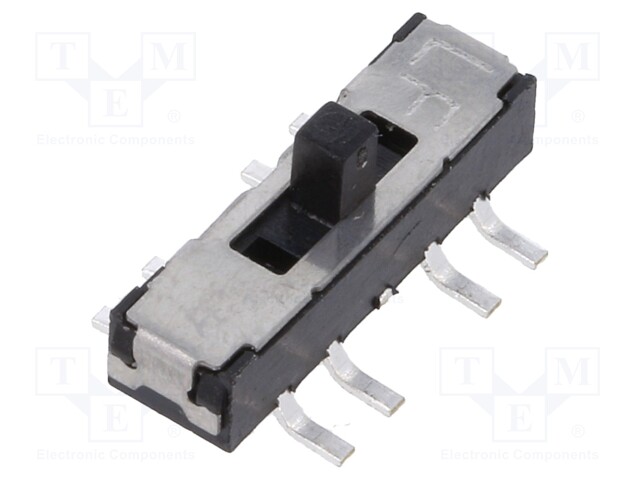 Switch: slide; Pos: 3; 0.3A/6VDC; ON-ON-ON; Mounting: PCB,THT; 70mΩ