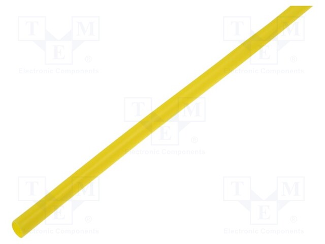 Heat shrink sleeve; 3.2mm; L: 1m; 2: 1; yellow; Temp: -55÷125°C