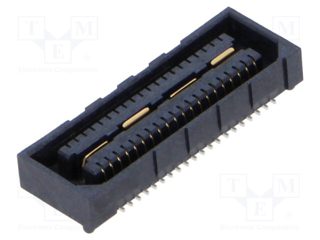 Connector: PCB to PCB; female; PIN: 40; 0.8mm; QSE; gold flash; SMT