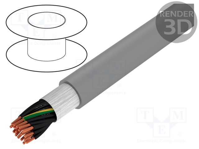 Wire: control cable; ÖLFLEX® FD CLASSIC 810; 25G0,75mm2; PVC