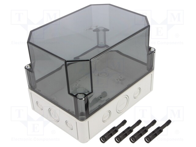 Enclosure: multipurpose; X: 130mm; Y: 180mm; Z: 137mm; TK PC; grey