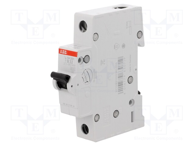 Circuit breaker; 230VAC; Inom: 32A; Poles: 1; DIN; Charact: B; 6kA