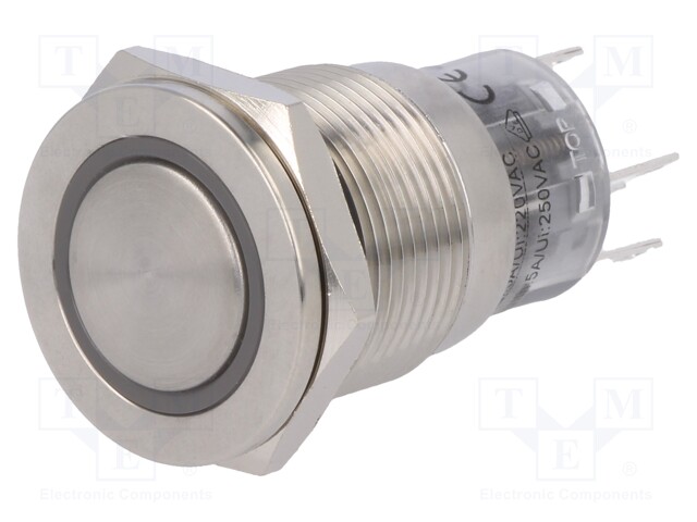 Switch: vandal resistant; Pos: 2; SPDT; 0.5A/220VAC; 1A/24VDC; IP67