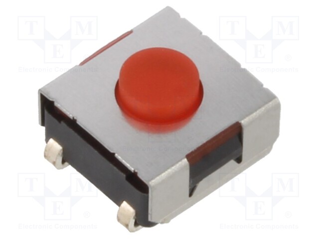 Microswitch TACT; Pos: 2; 0.05A/32VDC; SMD; none; 2.6N; OFF-(ON)
