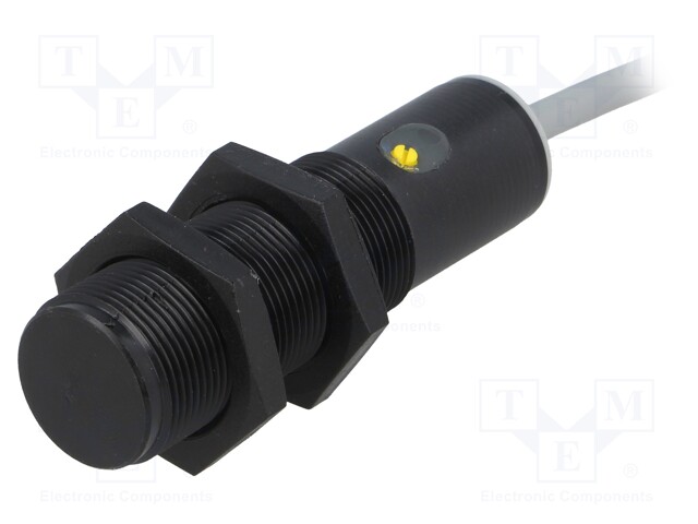 Sensor: capacitive; Range: 2÷15mm; Output conf: NPN / NO; Mat: PBT