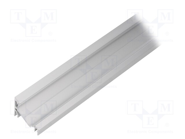 Profiles for LED modules; angular; natural; L: 2m; aluminium