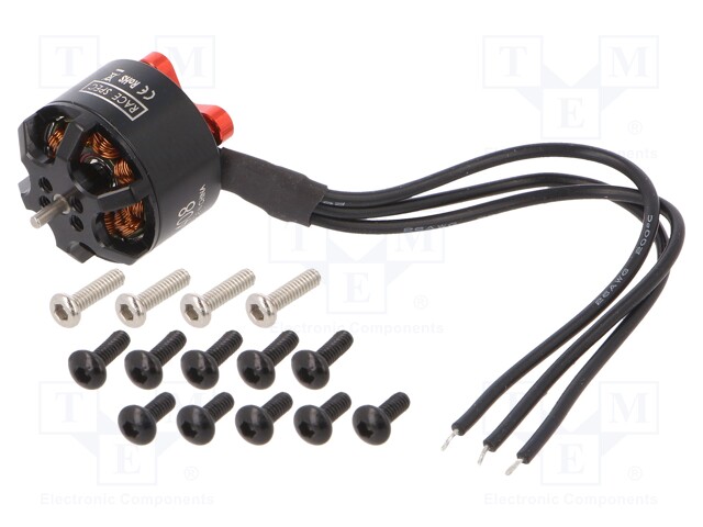 Motor: BLDC; 14g; 11.1÷14.8VDC; Series: RS; KV (V): 3600; 1.5mm