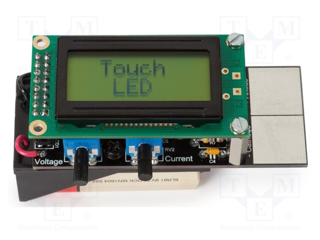 Diodes tester LED; Power supply: battery 9V x1; 75x32x48mm