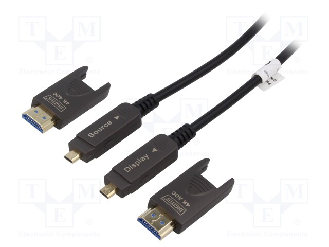 Cable; HDCP 2.2,HDMI 2.0,optical; LSZH; 10m; black