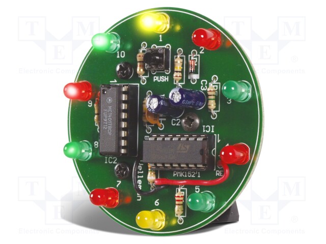 Spinning LED wheel; No.of diodes: 10; 64mm