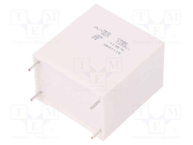 Capacitor: polypropylene; DC-Link; 12uF; ESR: 5.3mΩ; C4AQ; THT; ±5%