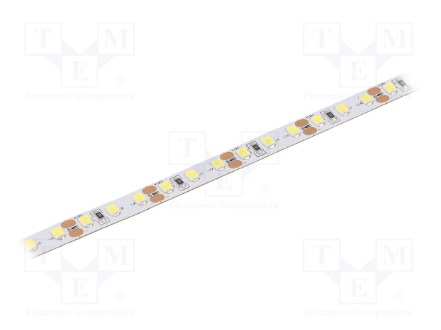 LED tape; white cold; 2835; 12V; LED/m: 120; 8mm; IP20; 9.6W/m