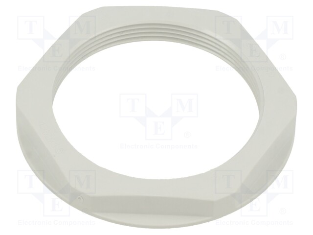 Nut; M50; polyamide; UL94V-2; 60mm; light grey; -20÷100°C