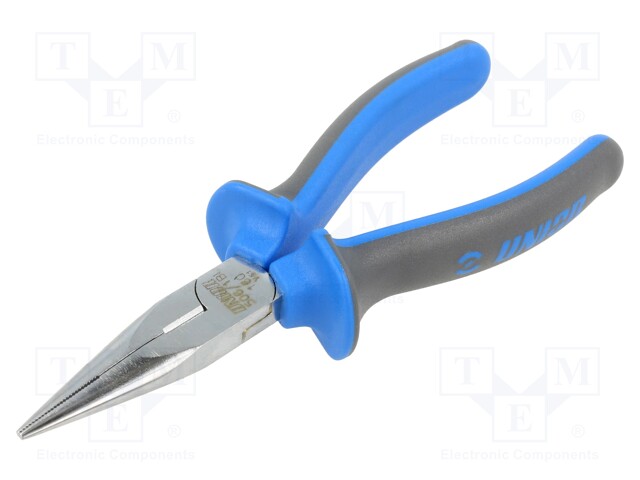 Pliers; half-rounded nose,elongated; 160mm; 506/1BI