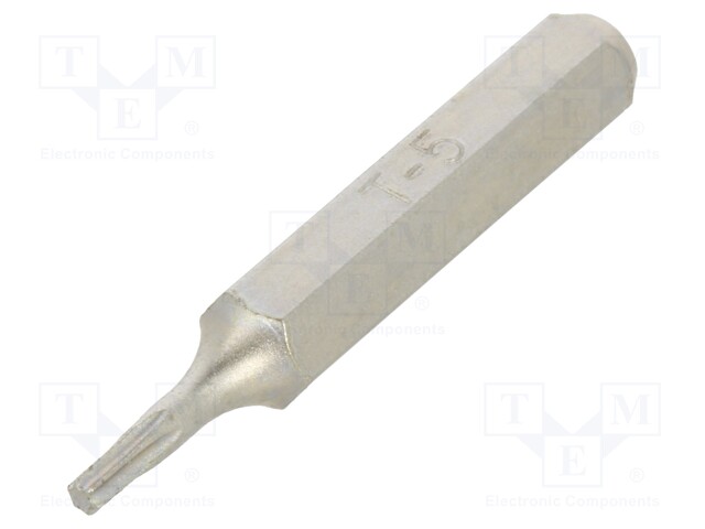 Screwdriver bit; Torx®; TX05; Overall len: 27mm; Kind: precision