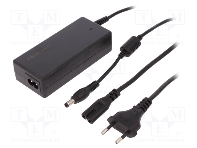 Power supply: switched-mode; 12VDC; 5A; Out: 5,5/2,5; 60W; 1.2m