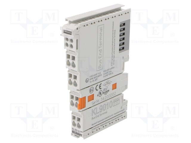 Industrial module: bus end terminal; -25÷60°C; IP20