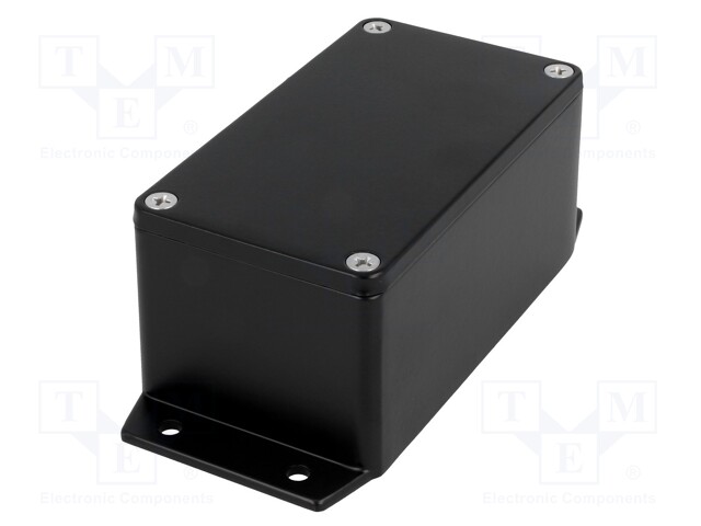 Enclosure: multipurpose; X: 65mm; Y: 115mm; Z: 55mm; aluminium; black