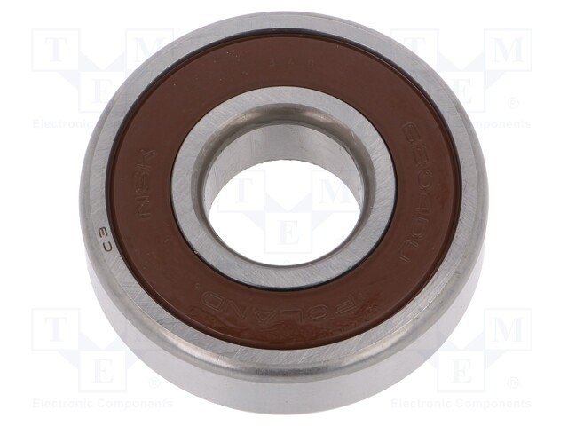 Bearing: ball; Øint: 20mm; Øout: 52mm; W: 15mm; bearing steel