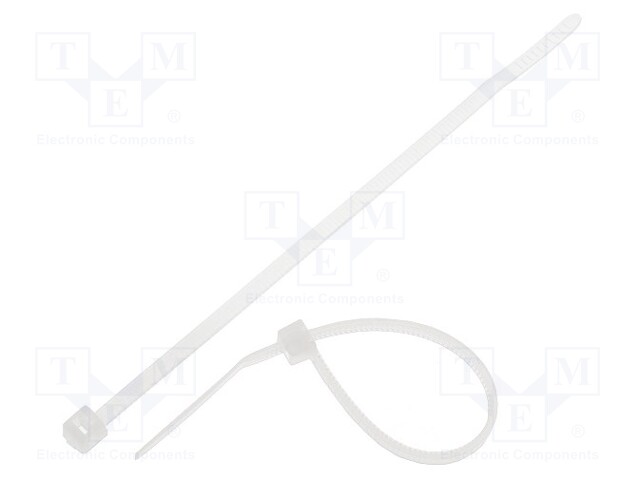 Cable tie; L: 760mm; W: 7.6mm; polyamide; 535N; natural; Ømax: 225mm