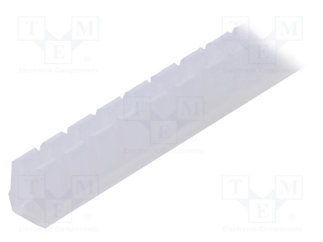 Hole and edge shield; polyetylene; L: 10m; natural; H: 5.2mm; W: 4mm
