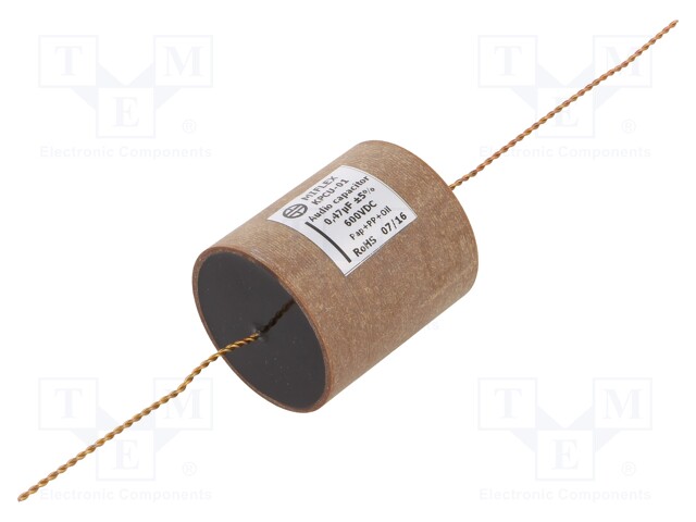 Capacitor: copper-polypropylene-paper; 0.47uF; 600VDC; ±5%