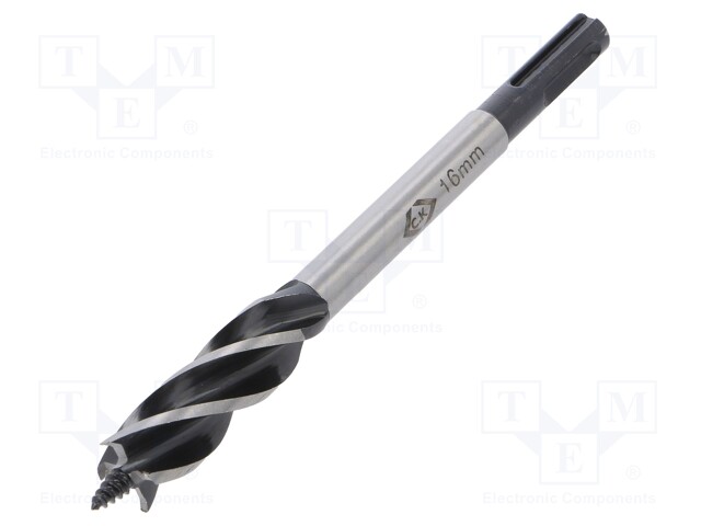 Drill bit; for wood; Ø: 16mm; Overall len: 160mm; 1pcs.