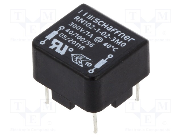 Inductor: wire with current compensation; THT; 3mH; 1A; 210mΩ