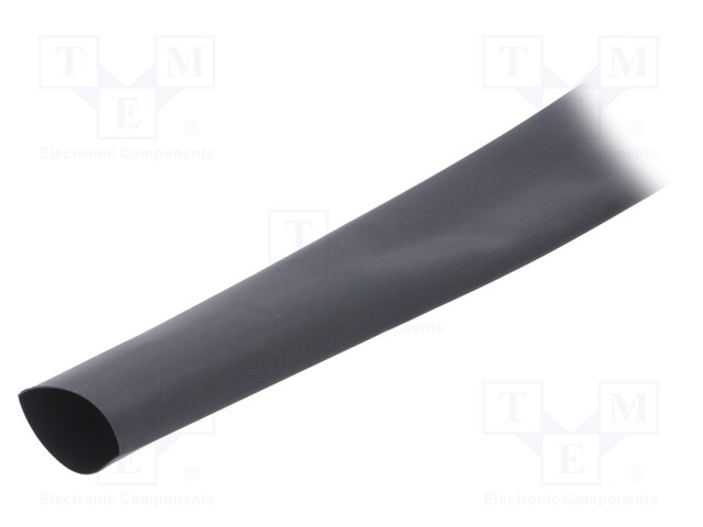 Heat shrink sleeve; flexible; 2: 1; 25.4mm; black; polyolefine