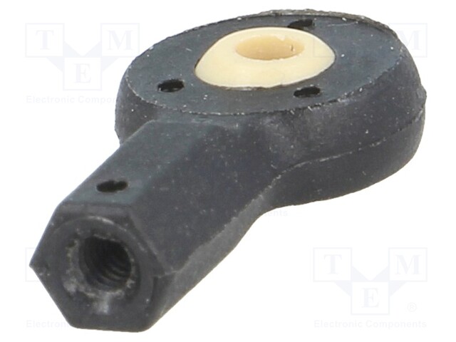 Ball joint; Øhole: 2mm; Thread: M2; Mat: igumid G; Pitch: 0,4; L: 17mm