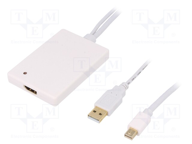 Adapter; DisplayPort 1.1a; Colour: white