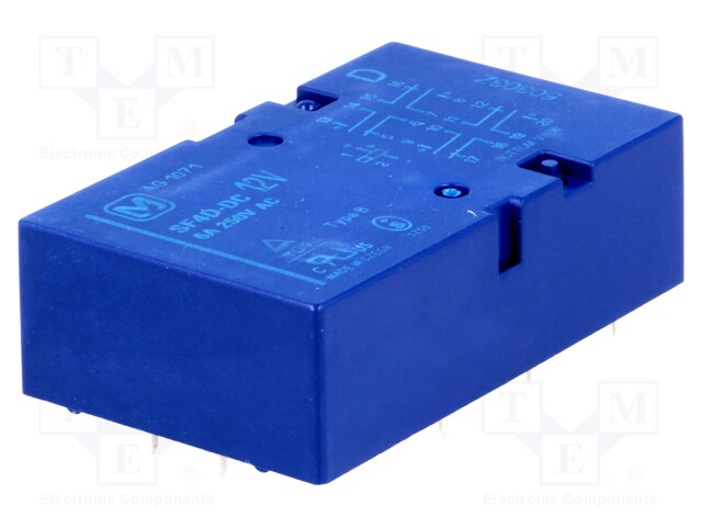 Relay: electromagnetic; SPST-NO x4 + SPST-NC x4; Ucoil: 12VDC