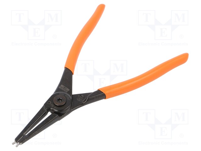 Pliers; internal circlip; Ring: external; Pliers len: 180mm