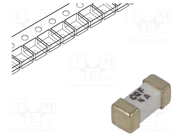 Fuse: fuse; 4A; 125VAC; 125VDC; SMD; ceramic; 6,1x2,6x2,6mm