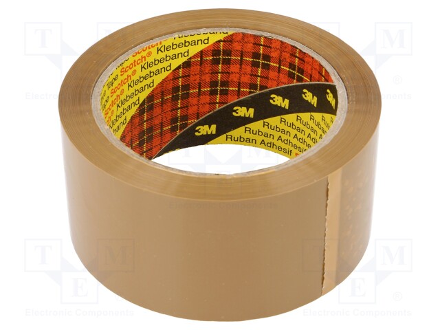 Packing tapes; L: 66m; Width: 50mm; Colour: brown