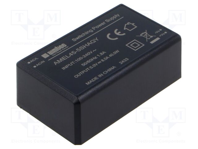 Converter: AC/DC; 45W; AMEL45-HAGY; PCB