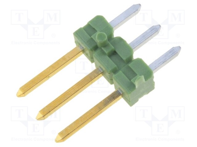 Pin header; pin strips; AMPMODU MOD II; male; PIN: 3; straight