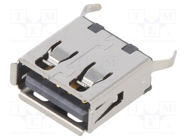 Socket; USB B; PIN: 4; THT; straight; USB 2.0