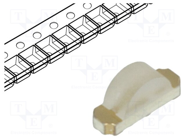 LED; SMD; 1204; blue; 120÷210mcd; 3.2x1x1.5mm; 120°; 2.8÷3.4V; 20mA