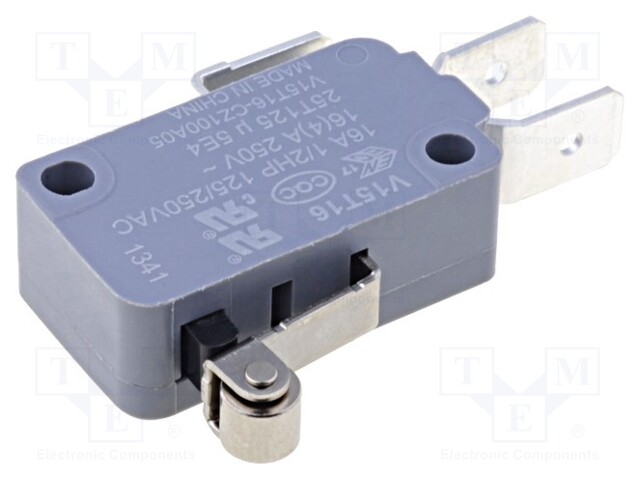 Microswitch SNAP ACTION; with lever (with roller); SPDT; Pos: 2