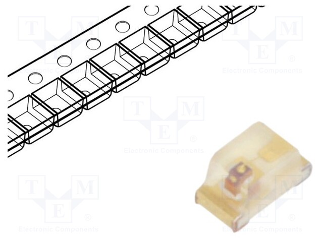 LED; SMD; 0603; red; 1.4÷4mcd; 1.6x0.8x0.8mm; 2V; 20mA; λd: 650nm