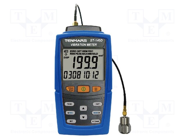 Meter: vibrometer; LCD; 1,999mm,199,9m/s2,199,9mm/s; 0.01÷1kHz