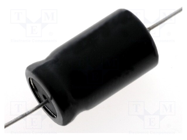 Capacitor: electrolytic; bipolar; THT; 3.3uF; 100V; Ø10x30mm; ±20%