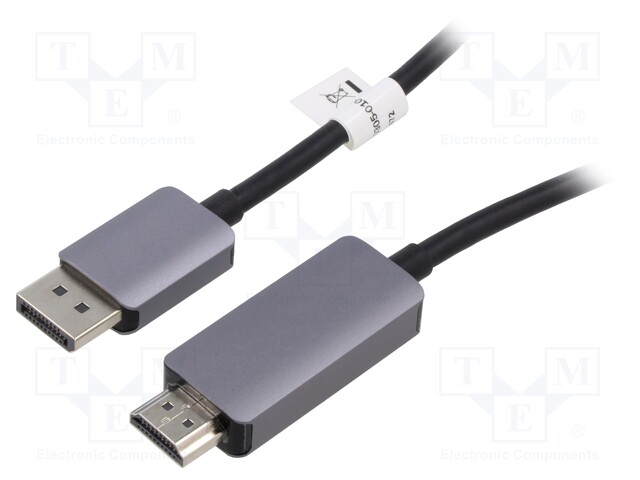 Cable; DisplayPort 1.4,HDMI 2.1; DisplayPort plug,HDMI plug; 1m