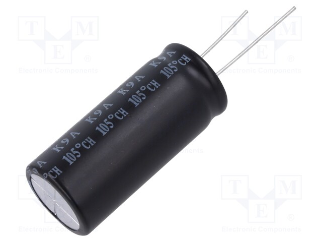 Capacitor: electrolytic; THT; 470uF; 200VDC; Ø18x40mm; Pitch: 7.5mm