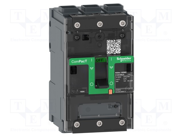 Switch-disconnector; Poles: 3; DIN; 50A; NSX; IP40; -25÷70°C; 690VAC